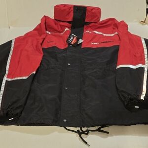 Red and Black Windbreaker